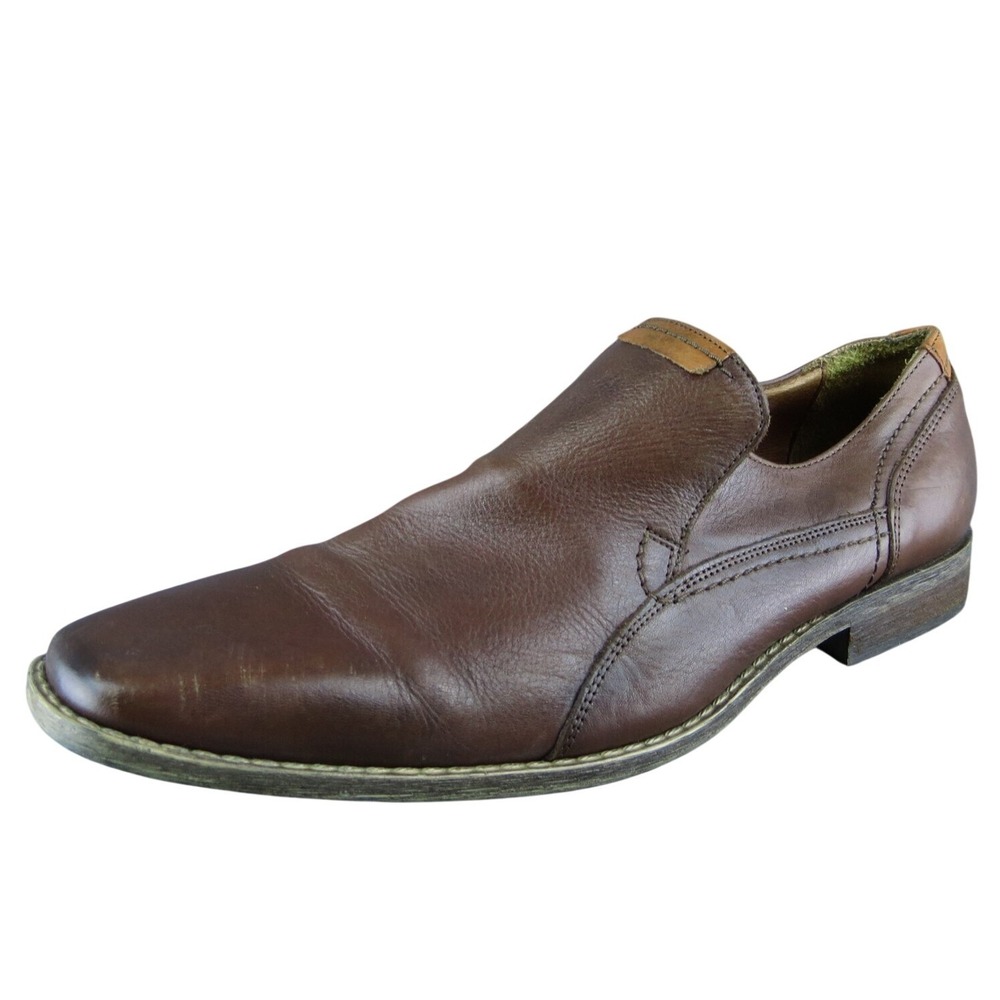 Kenneth Cole Reaction Live 2 Tell Mens Loafer Size 11.5 Business Brown Leather